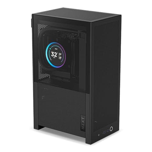 Image of NZXT H2 Flow – Mini-ITX 20.7L High Airflow PC Case – Includes 2 x 120mm Top Fans & PCIe 5.0 Riser Cable – 331mm GPU – 280mm Radiator – Black