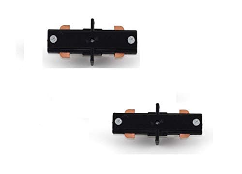 Image of Straight Aluminium Rail Black 8 cm – Pack of 2