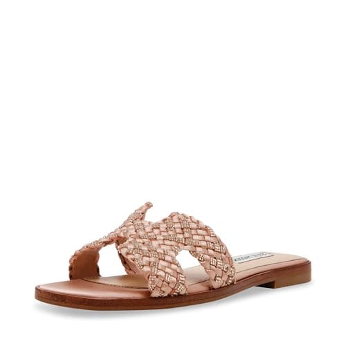 Image of Steve Madden Women's Hadyn Sandal, Pink Multi, 8 UK