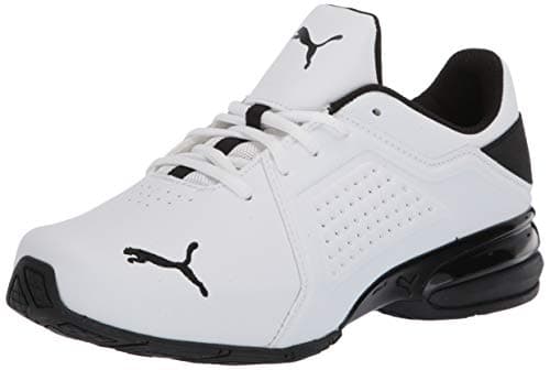 Image of PUMA Men's Viz Runner Cross Trainer Running Shoe, Black White, 6.5 UK