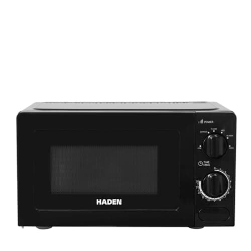 Image of Haden Microwave, 17L, 700W, Black, 6 Power Levels, 30-Minute Timer, Defrost Function