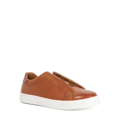 Image of Dune London Mens TYLERS Lace-Less Trainers Size UK 8 Tan