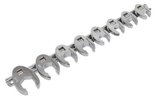 Image of Sealey Ak599 Crow's Foot Spanner Set 8Pc 3/8Sq Drive Imperial
