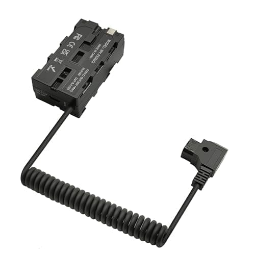 Image of D-Tap to Dual Sided NP-F Dummy Battery Power Adapter Cable with USB-C Compatible with Atomos Ninja V, Shogun, SmallHD 702, Feelworld Monitor, Hollyland Mars, NP-F550/F570/F770/F970 Replacement, 39“