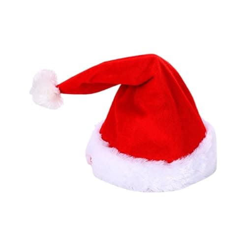 Image of Electric Christmas Hat, Singing And Dancing Electric Santa Hat For Adults Kids Swing Musical Funny Toy Hats Funny Swinging Xmas Holiday Hats For Party Decor Supplies No Batteries Included