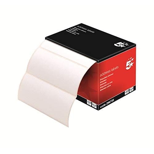 Image of 250x Address Labels 89 x 36mm 5 Star 296735