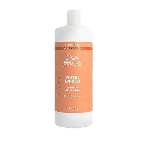 Image of Wella Professionals Invigo Nutri Enrich Deep Nourishing Shampoo - Instant Deep Nourishment Shampoo With Oleic Acid and Goji Berry - Restore Dry and Damaged Hair 1l