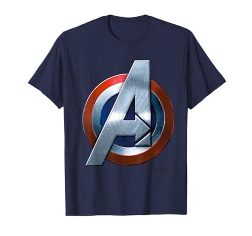 Image of Avengers Age Of Ultron Captain America Logo T-Shirt