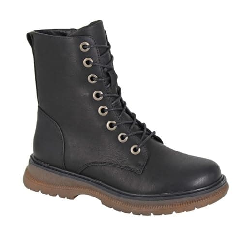 Image of Cipriata L310AA-5, Annetta, Womens Lace-up Fashion Boots, Black Matt, size 5 UK