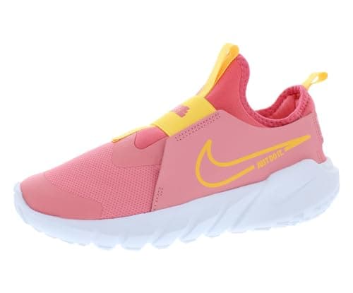 Image of Nike Unisex Kids Flex Runner 2 Sneaker, Chalk/Citron Pulse/Sea Coral/White, 23.2 cm