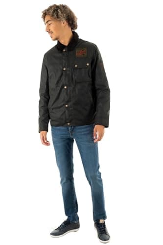 Image of Barbour International Green Workers Wax Jacket