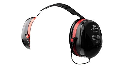 Image of 3M PELTOR Optime III Earmuffs, 35 dB, Black/Red, Neckband, H540B-412-SV