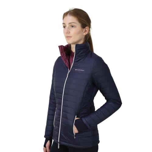 Image of HY EQUESTRIAN Synergy Padded Jacket - Navy/Fig - Large