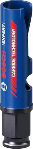 Image of Bosch 1x Expert Construction Material PC Plus Hole Saw (for Softwood, Chipboard, Ø 19 mm, Professional Accessory Drill Driver)