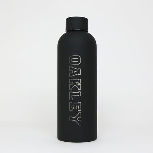 Image of cribstar Personalised Engraved Insulated Water Bottle | Stainless Steel Water Bottle | Double Walled Drink Bottle Keeps 12 Hours Hot & 24 Hours Cold 500ML | Vaccum Flask (Black)