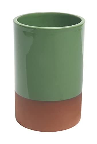 Image of Dexam Sintra Glazed Terracotta Wine Cooler - Green