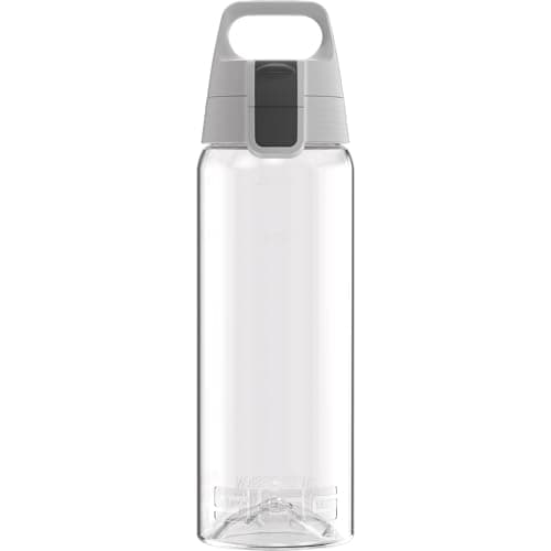 Image of Sigg - Tritan Water Bottle - Total Color ONE Transparent - Suitable For Carbonated Beverages - Dishwasher Safe - Leakproof - Featherweight BPA Free - 0.6L