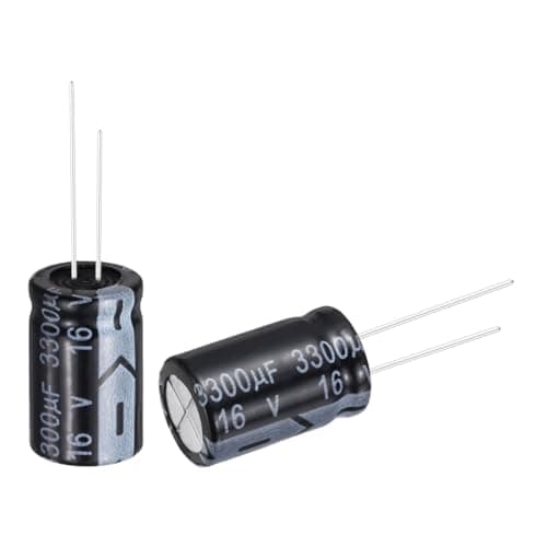 Image of sourcing map 3300uF 16V 13x21mm Electrolytic Capacitor, Radial Leads Aluminum Capacitors for TV, LCD Monitor, VCD, 24Pcs