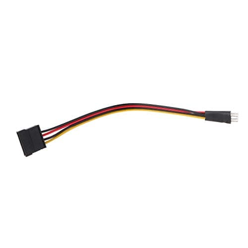 Image of NYCEMAKEUP 4-Pin FDD Floppy Male To 15-Pin Sata Female Converter Adapter Power Cable Cord Graphics Card 6gb