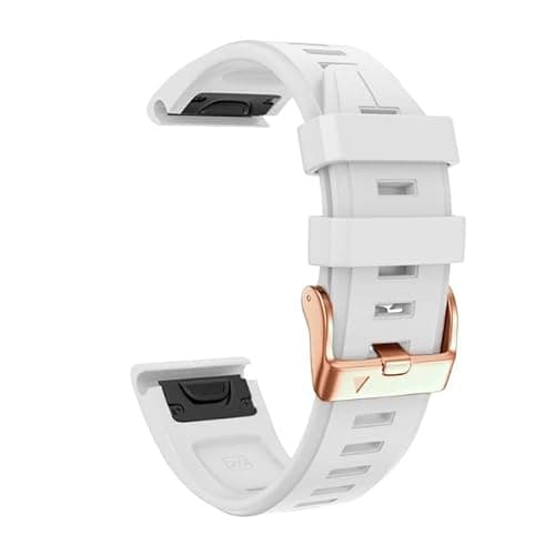 Image of Pingwen Band Strap Compatible for Garmin Fenix 7S/6S/5S Watch Band Replacement - Silicone (White)
