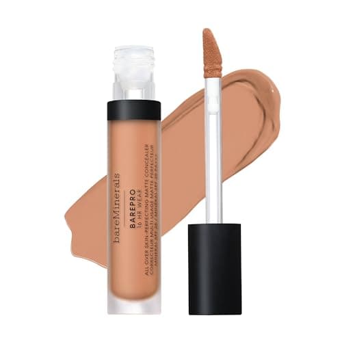 Image of bareMinerals BAREPRO 16HR All Over Skin-Perfecting Matte Concealer Mineral SPF 25 - Niacinamide, Conceals Dark Spots, Blemishes + Dark Circles Under Eyes, Safe for Sensitive Skin, Vegan