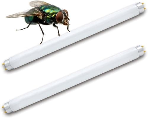 Image of Black Light T8 F10W Fly Killer Replacement Bulbs - 13in UV Tubes for 10/20 W Fly Insect Killer/Bug Zapper 2-Pack