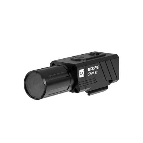Image of RunCam ScopeCam2 4K Airsoft Camera WiFi Action Camera IP64 Waterproof Paintball APP HD Mini Video Camera with Recording Switch Cable,1400mAh, Outdoor Use(35MM Long Lens)