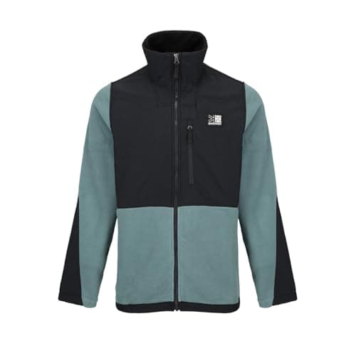 Image of Karrimor Mens Basecamp Fleece Jacket Black/Green M