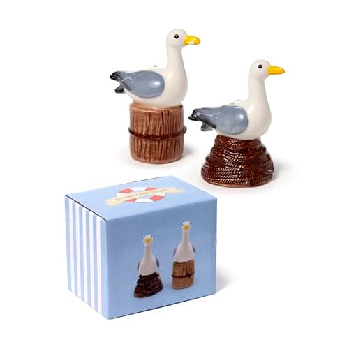 Image of Puckator Seagull Buoy Ceramic Salt & Pepper Set