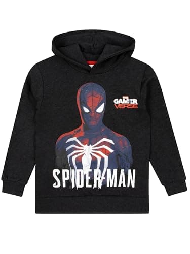 Image of Marvel Spiderman Hoodie | Boys' Black 11-12 Years