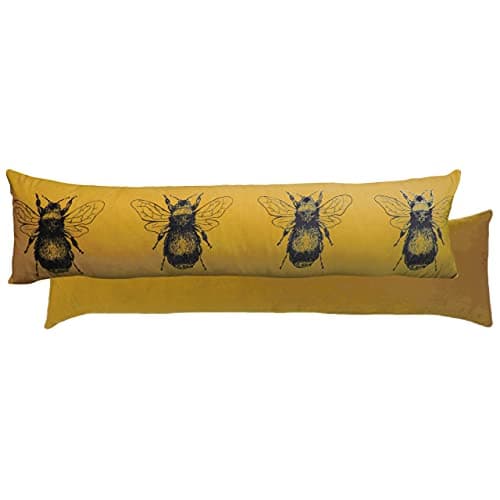Image of Evans Lichfield Gold Bee Draught Excluder, 92 x 23 cm