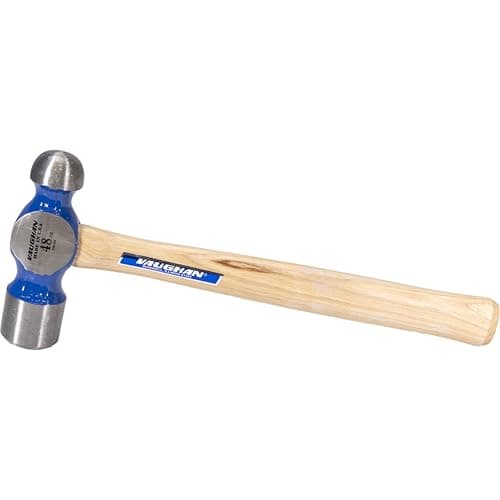 Image of VAUGHAN Ball Pein Hammer, 48 oz, Hickory Handle, American high Carbon Steel, TC848, VN16030