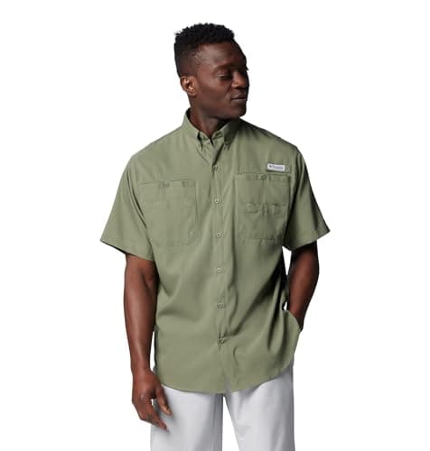 Image of Columbia Men's Tamiami 2 Short Sleeve Shirt, Short Sleeve Shirt, Cypress, Large