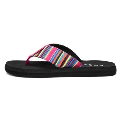 Image of Rocket Dog Adios Aloe Womens Multi EVA Flip Flop - Size 4 UK - Multicolour