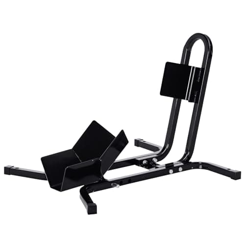 Image of HOMCOM Metal Motorcycle Motorbike Wheel Chock Locking Stand System 17", 19", 21"/43, 48, 51 cm Front Wheels Steel Adjustable Fixing Tyre Holder Support