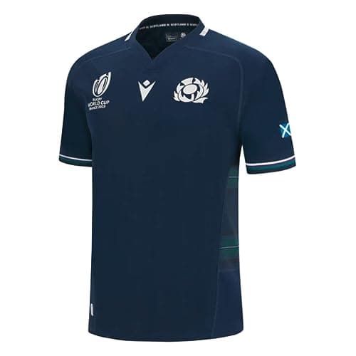 Image of Macron Scotland RWC 2023 Home Replica Rugby Shirt Navy