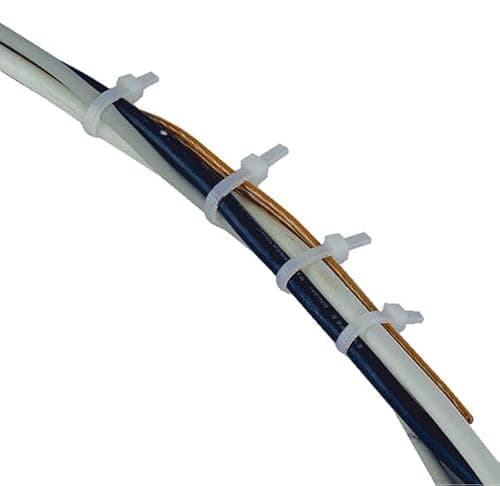 Image of Cable Ties 4.8 x 200 mm UV-Stable Pack of 100 Black