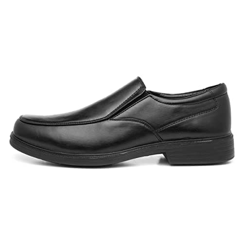 Image of Hobos Brady Mens Black Slip On Formal Shoe - Size 11 UK - Black