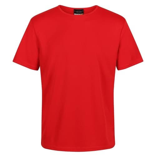 Image of Regatta Professional Mens Pro Wicking Reflective T Shirt Classic Red