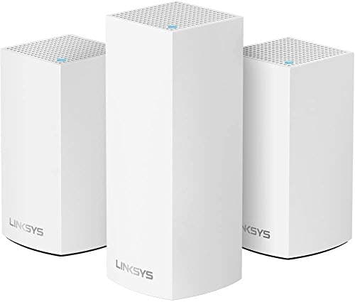 Image of Linksys Velop Home Mesh WiFi System Bundle (Dual/Tri-Band Combo) - Router/Extender for Whole-Home Network (3-Pack, White)