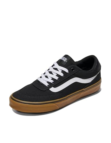 Image of Vans Men's Brooklyn LS Sneakers Black and Gum 6