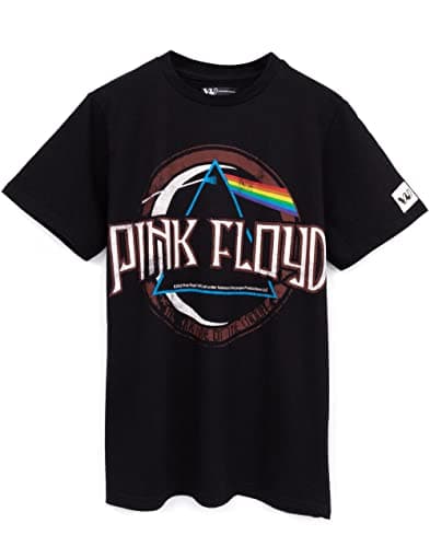 Image of Pink Floyd T-Shirt for Kids | Boys Girls Black Short Sleeve Band Tee | Dark Side of The Moon Album Logo 11-12 Years
