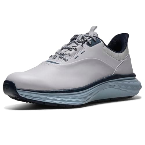 Image of FootJoy Men's Quantum Golf Shoe, White/Navy/Blue, 12 UK Medium