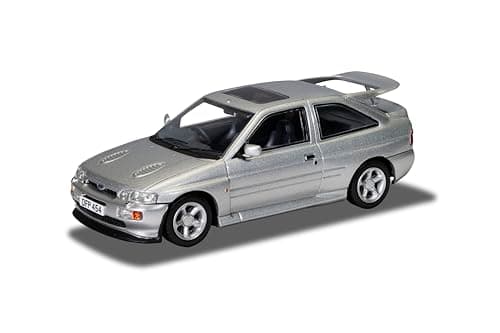 Image of Corgi Diecast Model Vehicles - VA14806 Ford Escort RS Cosworth, Moondust Silver, Men & Women Souvenir Gifts from UK - Small Die Cast Toy Car Models for Boys, Gift for Motor Enthusiasts
