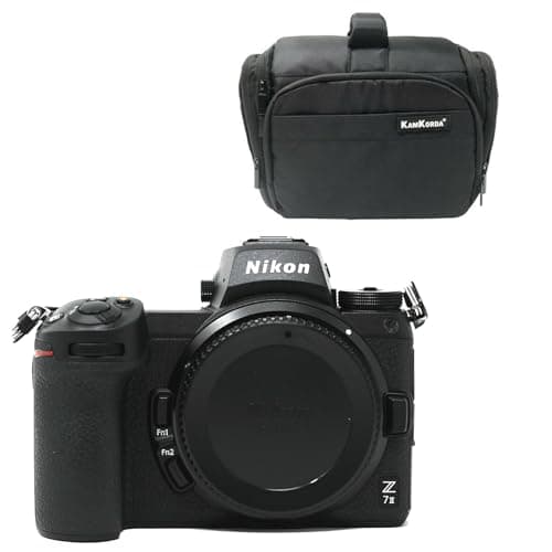 Image of KamKorda Camera Bag + Z7 II Mirrorless Digital Camera Body Only, 45.7MP FX-Format BSI CMOS Sensor, UHD 4K60 Video, Touchscreen LCD, 5-Axis In-Body Vibration Reduction + 2 Year Warranty