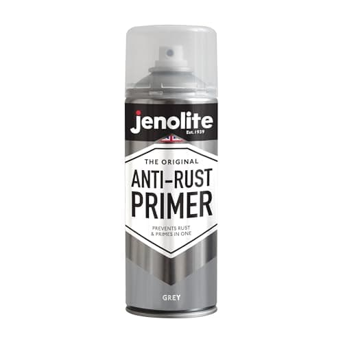 Image of JENOLITE Anti-Rust Primer Spray Paint | GREY | 400ml | High Performance Metal Primer | Rust & Corrosion Protection | Primer Paint For Cars, Radiators, Garden Furniture & More