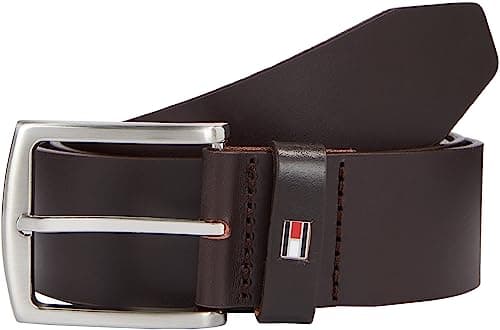 Image of Tommy Hilfiger Men's New Denton Belt 4.0 E367863162 Belt, Dark Brown (Testa Di Moro), 100