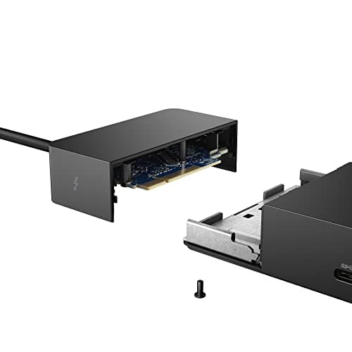 Image of Dell WD19TB Thunderbolt Dock, USB 3.1, Type-C, Display Port, HDMI, 6 USB Ports, Gigabit Ethernet, Thunderbolt 3, No power adapter