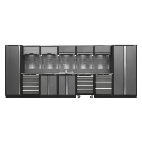 Image of Sealey APMSSTACK17SS Superline Pro 4.9m Storage System - Stainless Worktop