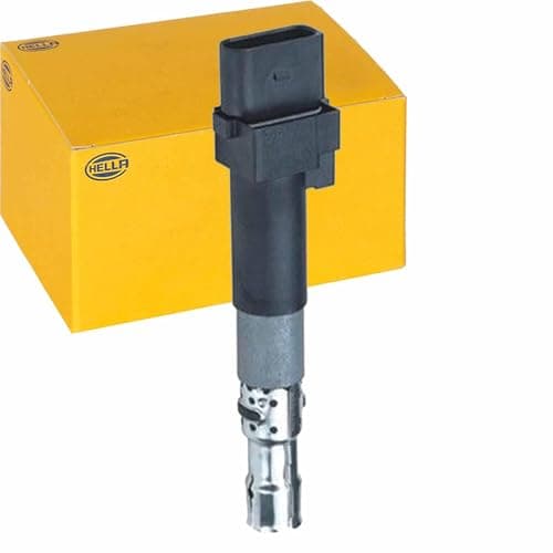 Image of HELLA 5DA 358 000-931 Ignition Coil - 12V - 4-pin connector - Flush-Fitting Pencil Ignition Coils - Plugged